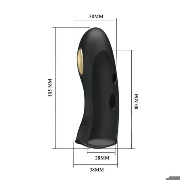 Vibrerande Fingertipp - Pretty Love - Marico - Silikon - 7 Vibrationsprogram - Uppladdningsbar USB