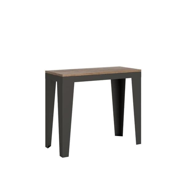 Väggkonsol Utsträckbar 90x40/196 cm Flame Small Evolution Ek Natur ram Antracit