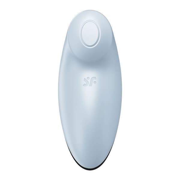 Vibrator - SATISFYER - TAP & CLIMAX 2 - Mjuk silikon - 11 vibrationsprogram - Blå