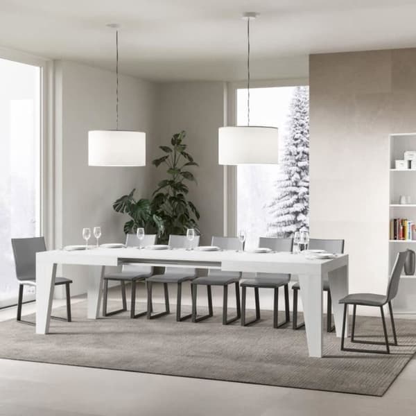 Bord NAXY - ask - 90X180 utdragbart till 284 cm