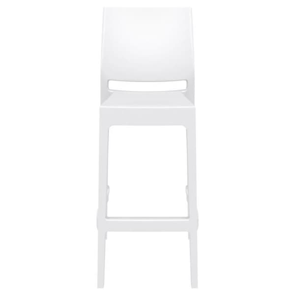 Set med 2 Barstolar - CULOZ (Vit)