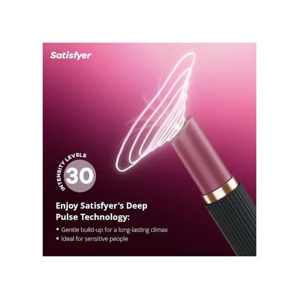Vibromassör - Satisfyer - Deep Kiss - Klitorisstimulering - Kompakt - Diskret