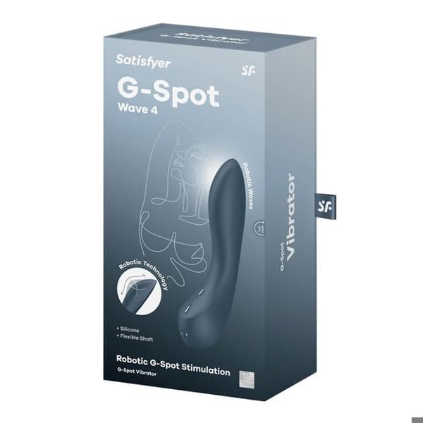 Vibrator - SATISFYER - G-Punkt Wave 4 - 12 program - G-punkt - Mörkgrå