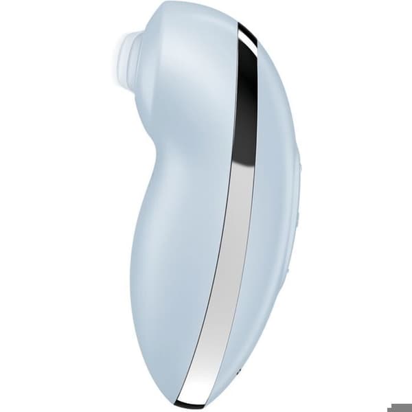 Vibrator - SATISFYER - TAP & CLIMAX 2 - Mjuk silikon - 11 vibrationsprogram - Blå