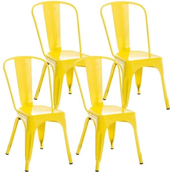 -CLP-Set med 4 stapelbara stolar Benedikt-Array
