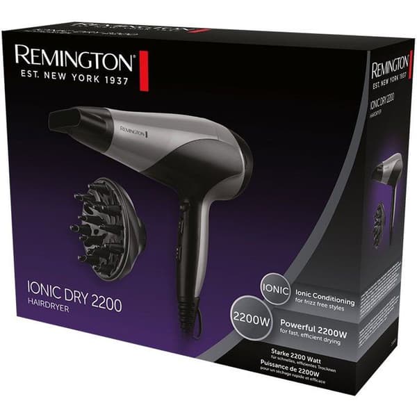 Hårfön - REMINGTON - D3190S - diffuser - 2200 W