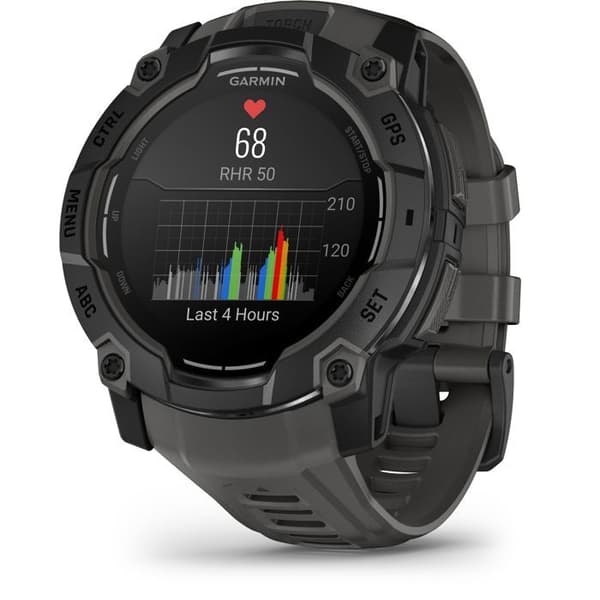 Smartklocka - GARMIN - Instinct 3 - 1,3" - 50 mm - Amoled - Svart/grå