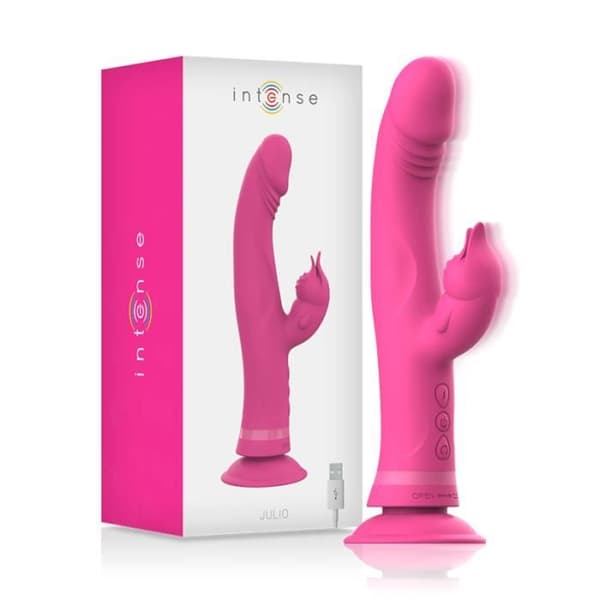 INTENSE - JULIO RABBIT VIBRATOR SILIKON ROSA -