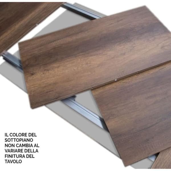 Utökningsbart bord i valnöt VOLANTIS EVOLUTION 90x120 - Vit - 224 cm