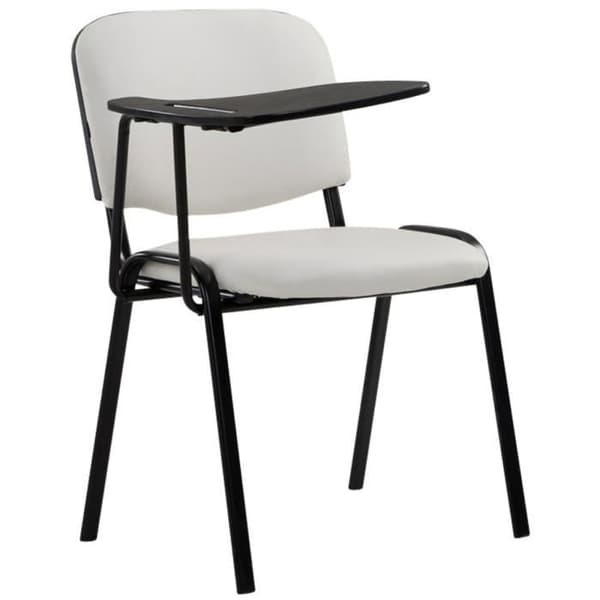 -CLP-Set med 4 Ken-stolar i konstläder med fällbart bord-Array