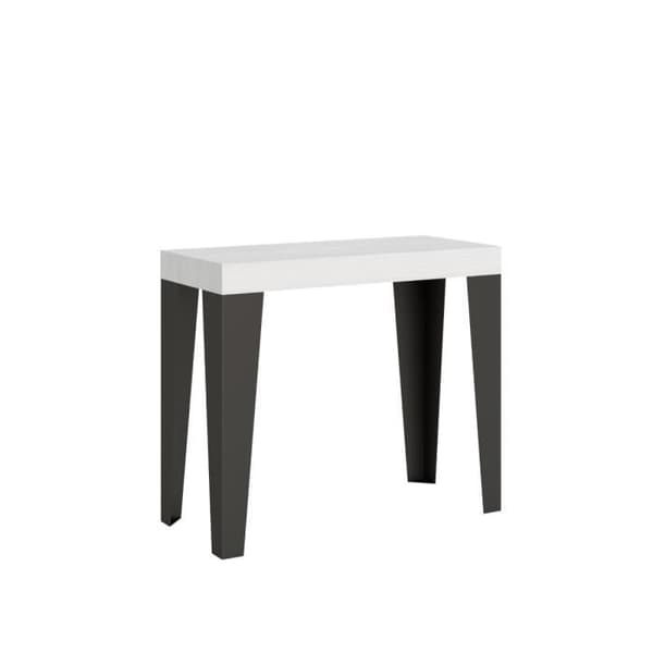 Väggkonsol Utsträckbar 90x40/196 cm Flame Small Premium Ask Vit ram Antracit