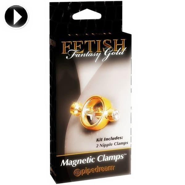 Guld magnetiska nippelklämmor