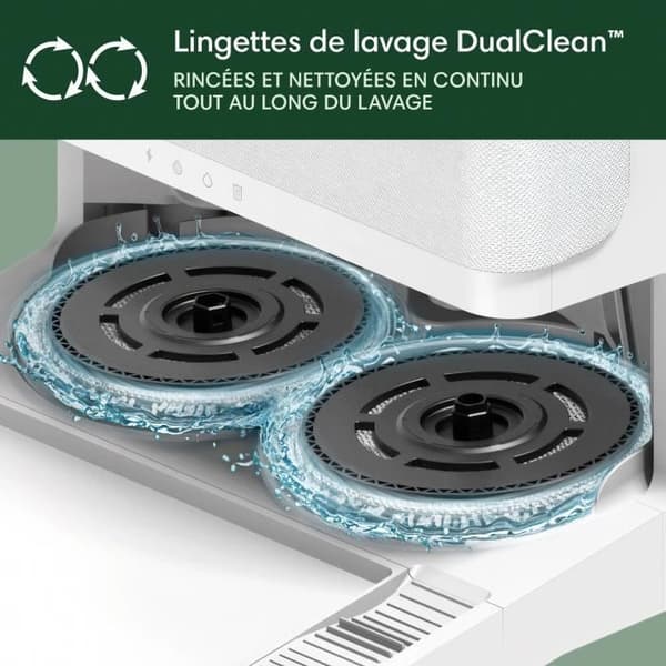 iRobot Roomba Plus 505 Combo + AutoWash - Multifunktionsbas - Tvätt och torkning med varm luft av dukar - PrecisionVision IA