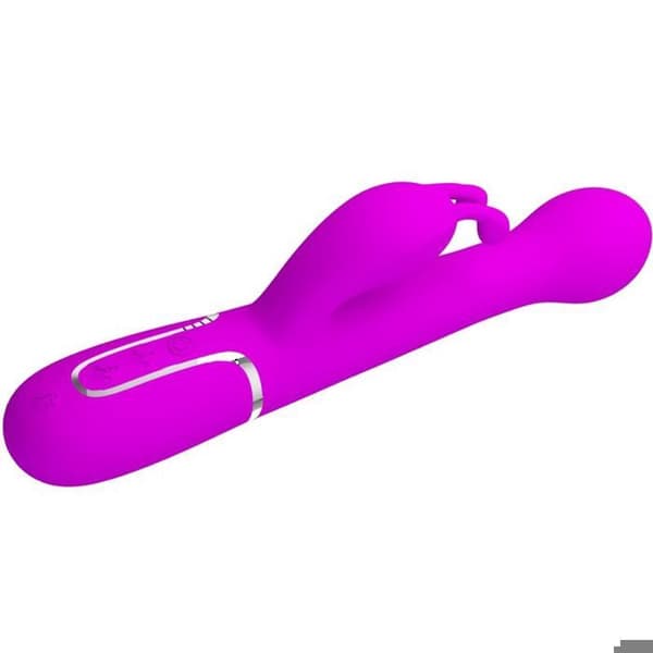 PRETTY LOVE - DEJON RABBIT 3 I 1 MULTIFUNKTIONER VIOLET VIBRATOR -