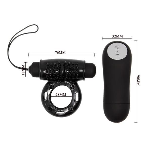 BAILE KONTROLLFJÄRRKONTROLL SVART 20V RING