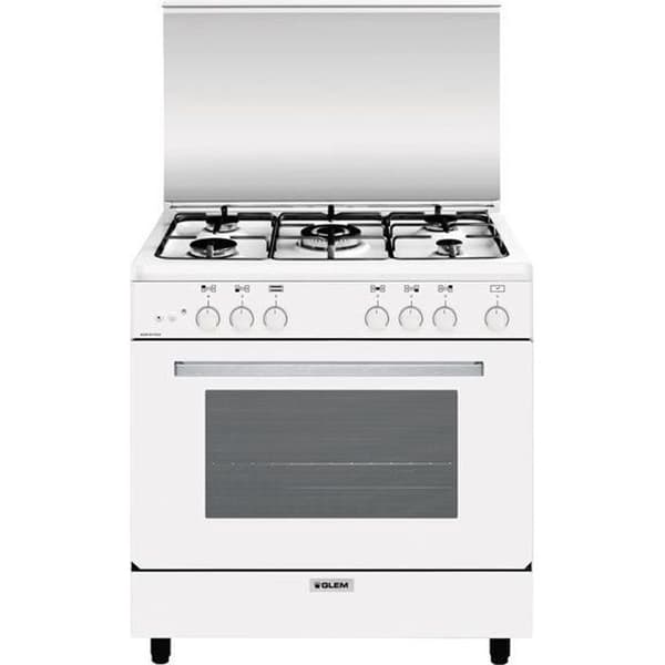 Spis - Glem - A855GX - Gas - Elektrisk - Stor 95L - Vit