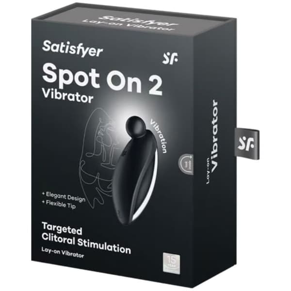 SATISFYER - VIBRATOR SPOT ON 2 LAY-ON SVART -