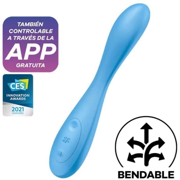 NÖJLIGARE G SPOT FLEX 4 MULTI VIBRATOR BLÅ