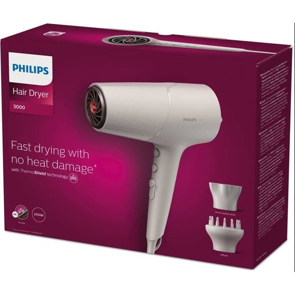 Hårfön - PHILIPS - BHD501/20 - ThermoShield - diffuser - 2100 W