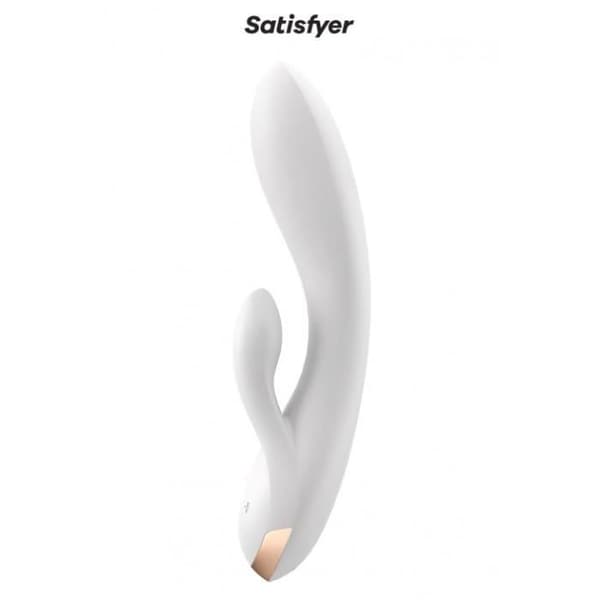 Connected Rabbit Vibrator Double Flex vit - Satisfyer