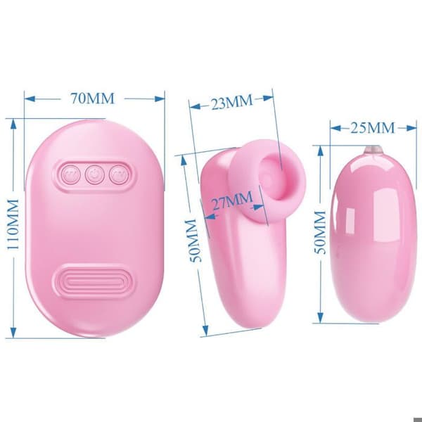 PRETTY LOVE - MAGIC BOX VIBRATION BALL & ROSA STIMULATOR -
