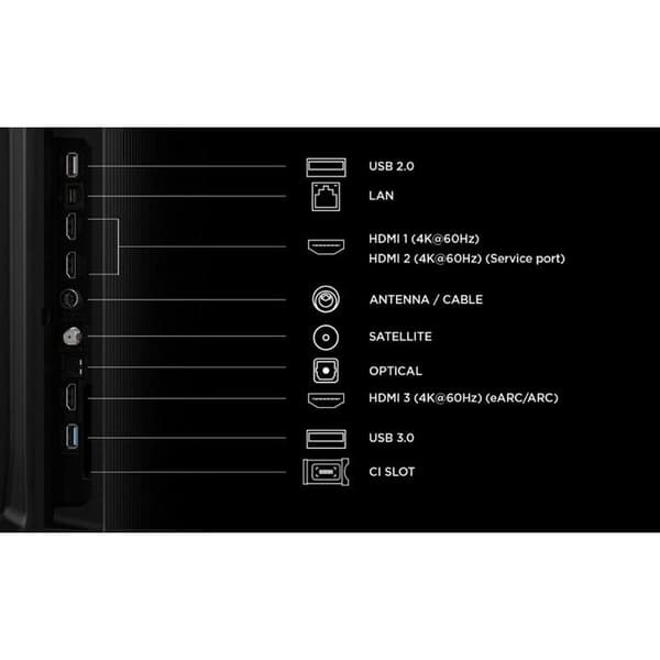 TCL 75P6L LED LCD-TV Google TV 4K HDR