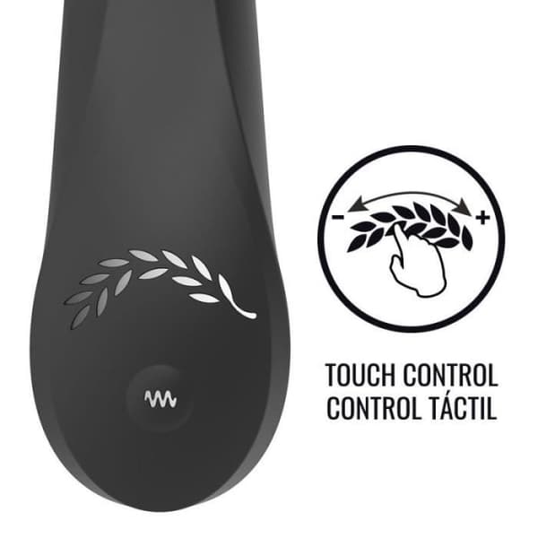SVART & SILVER KEAN VIBRATOR MED TOUCH-KONTROLL