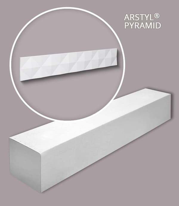 3D-väggpanel NMC ARSTYL PYRAMID-box 1 låda innehåller 4 paneler
