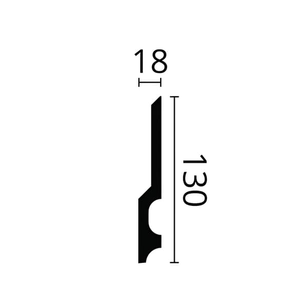 Golvlist NMC WALLSTYL FD22 stil modern