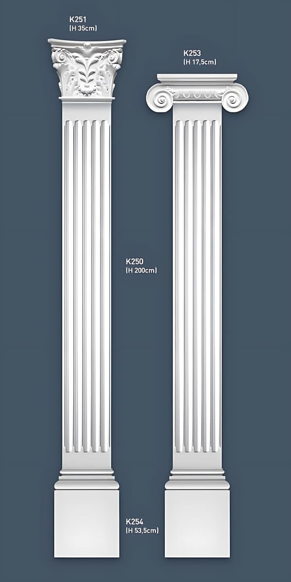Pilaster base Orac Decor LUXXUS K250 stil klassisk