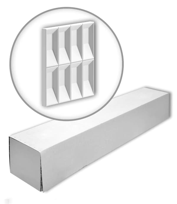 Profhome 159903-box 1 låda innehåller 4 paneler 3D väggpanel Väggpanelering i modern stil | 0,69 m2