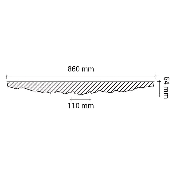 Stuk rosette Profhome 156046 stil Rokoko / Barok