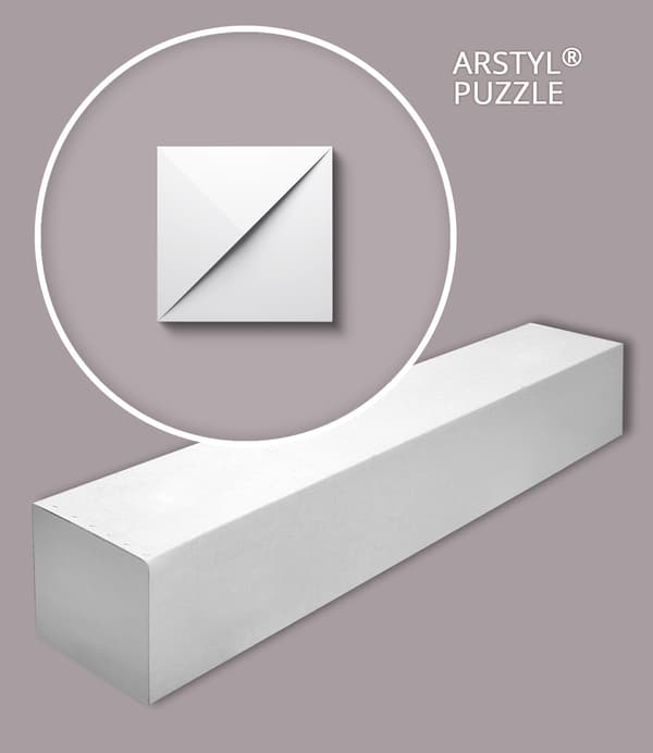 3D-väggpanel NMC ARSTYL PUZZLE-box 1 låda innehåller 6 paneler