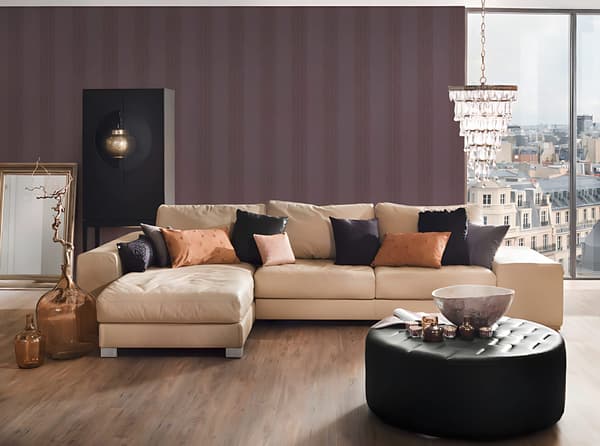 Tekstiltapet Profhome 956601-gu tekstureret mat färg violet 5,33 m2