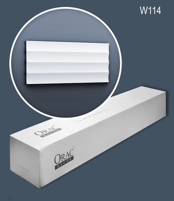 3D-väggpaneler Orac Decor MODERN W114-box 1 låda innehåller 10 paneler 20 m