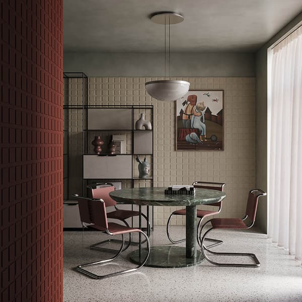 3D väggpanel Profhome 159905 Väggpanelering Akustikpanel Dekorelement i modern stil vit 80 x 40 cm