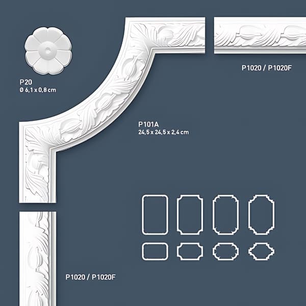 Koriste elementti Orac Decor LUXXUS P20 tyyli Jugend