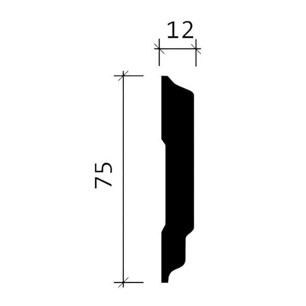 Vägglist Profhome 151343F stil modern