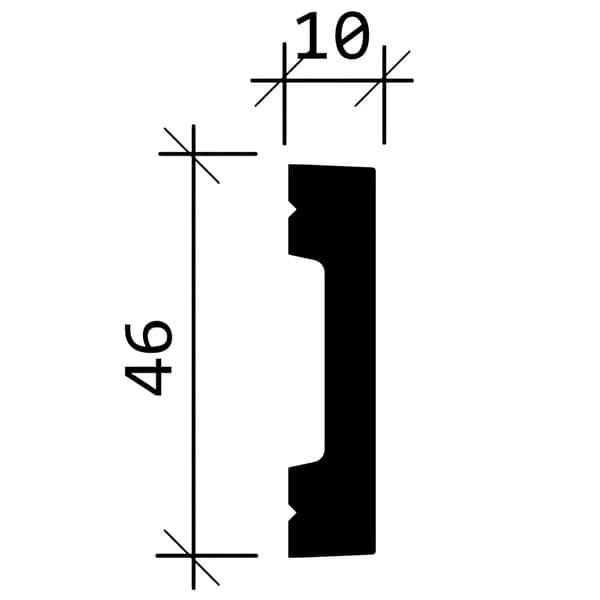 Vägglist Profhome 651362 stil modern