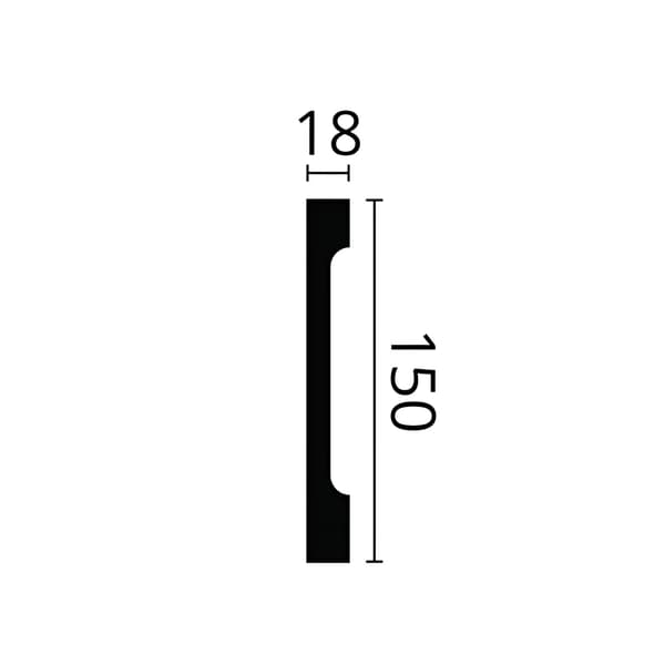 Golvlist NMC WALLSTYL FD15S stil modern