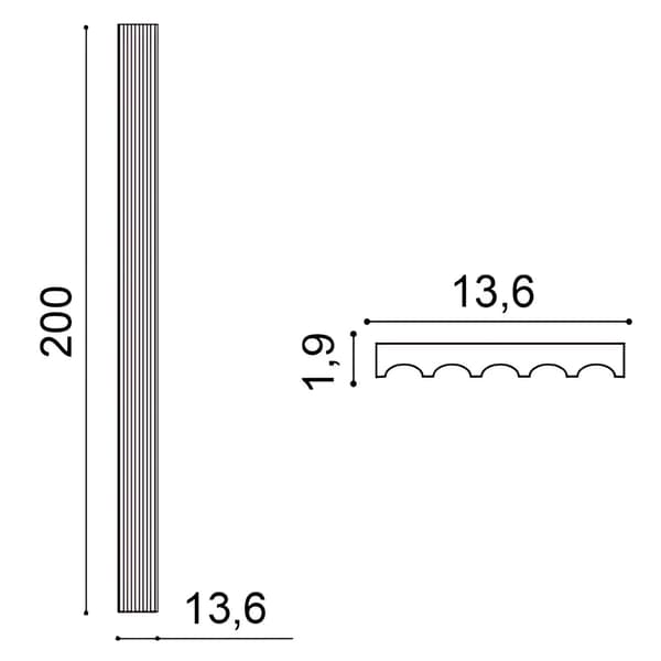 Pilaster base Orac Decor LUXXUS K200 stil klassisk