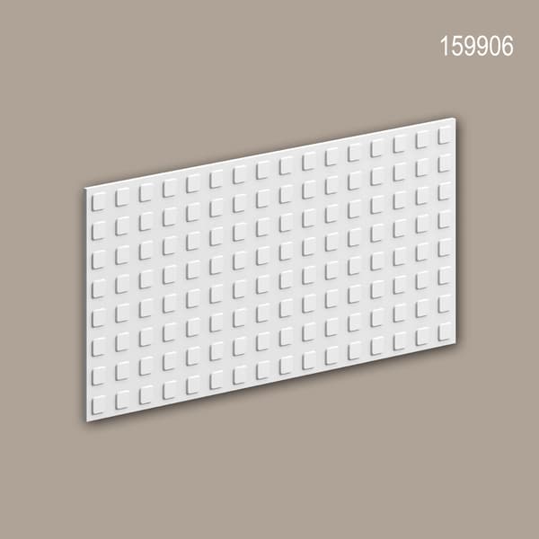 3D väggpanel Profhome 159906 Väggpanelering Akustikpanel Dekorelement i modern stil vit 80 x 40 cm