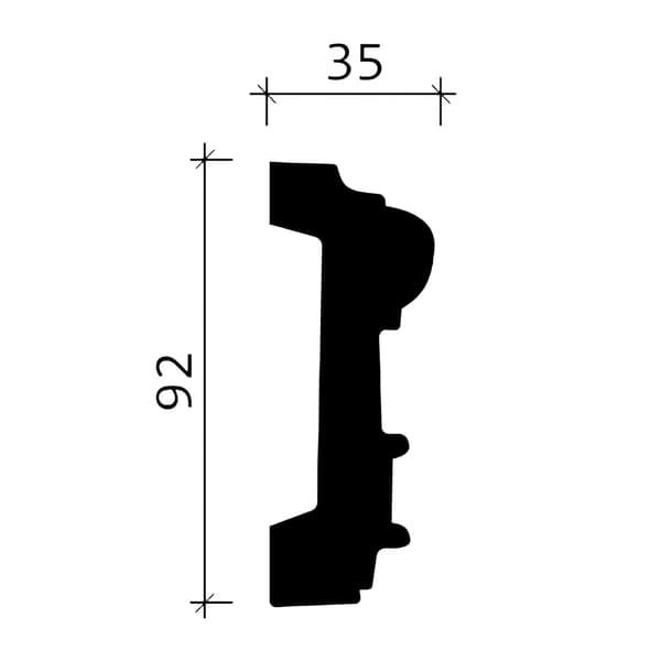 Vägglist Profhome 151382 stil ny-empir stil