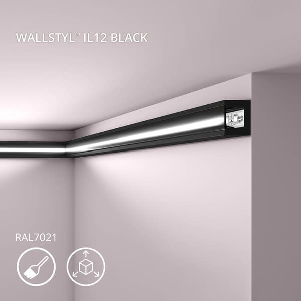 Taklist NMC WALLSTYL IL12 BLACK stil modern