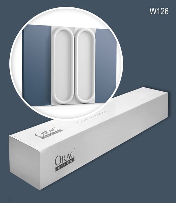 Orac Decor W126-box CHAIN 1 låda innehåller 2 paneler 3D väggpanel Väggpanelering i art déco-stil | 0,8 m2