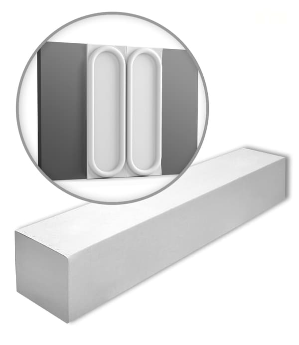 Orac Decor W126-box CHAIN 1 kasse 2 paneler 3D vægpanel Vægpanelering style Art déco | 0,8 m2