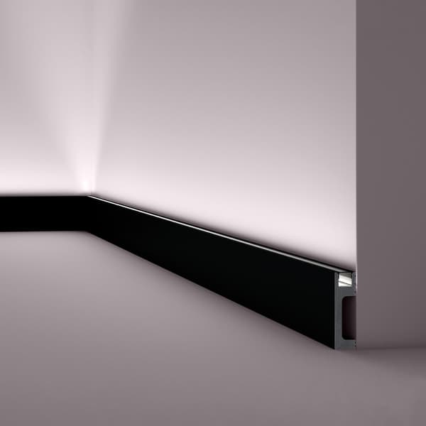 Golvlist NMC WALLSTYL IL10 BLACK stil modern