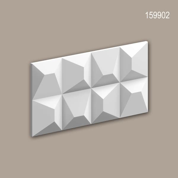 Profhome 159902-box 1 låda innehåller 8 paneler 3D väggpanel Väggpanelering i modern stil | 0,81 m2
