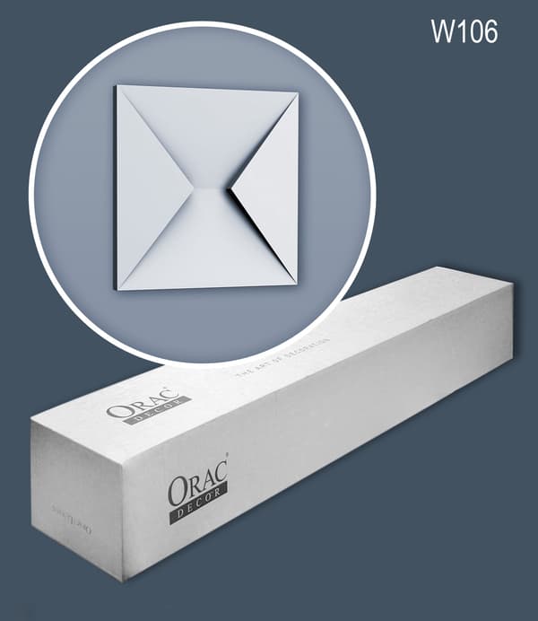 3D-väggpaneler Orac Decor MODERN W106-box 1 låda innehåller 5 paneler