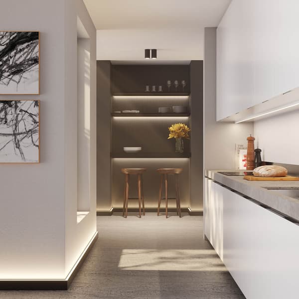 Golvlist NMC WALLSTYL IL10 BLACK stil modern